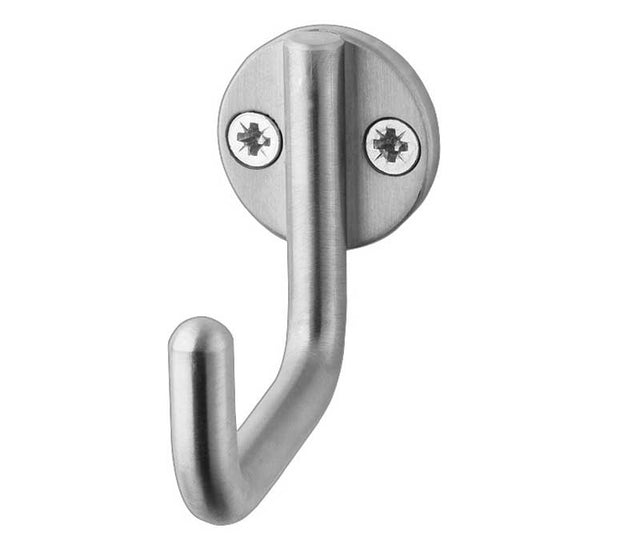 Single Robe Hook 55mm Satin Stainless Steel