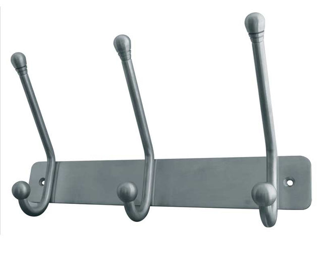 Stainless Steel Multi Hook Units 250MM Satin Stainless Steel