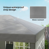 Outsunny 3 x 6m Pop-Up Gazebo, with Removable Walls - Grey