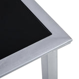 Outsunny 3 Pieces Lounge Chair Set Metal Frame Garden Outdoor Recliner Sunbathing Chair with Table, Cream