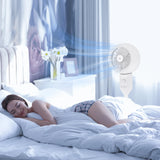 HOMCOM 9" Pedestal Fan, 70 Oscillation 90 Vertical Tilt Oscillating Air Circulator with 3 Speeds, Standing Fan for Home Office, Bedroom, White