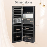 Multipurpose Storage Cabinet with 4 Drawers-Black