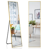 Free-standing wall-mountable mirror 160 x 40 cm