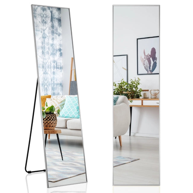 Free-standing wall-mountable mirror 160 x 40 cm
