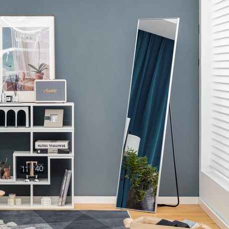 Free-standing wall-mountable mirror 160 x 40 cm