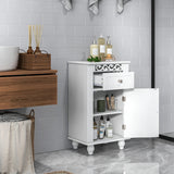 Bathroom Floor Storage Cabinet Organizer with Drawer