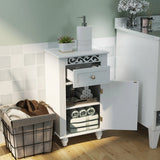 Bathroom Floor Storage Cabinet Organizer with Drawer