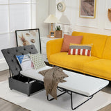 2-In-1 Folding Ottoman Sleeper with Mattress for Home/Office/Bedroom