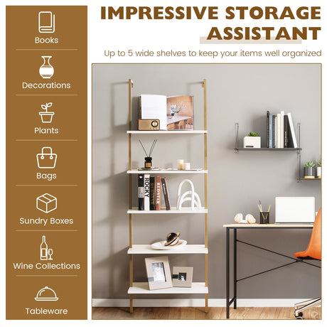 Wall Mounted Display Rack Bookshelf for Office