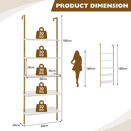 Wall Mounted Display Rack Bookshelf for Office