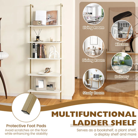 Wall Mounted Display Rack Bookshelf for Office