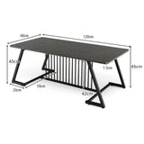 Stylish Modern Coffee Table with Spacious Tabletop for Living Room/Office/Reception Room