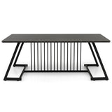 Stylish Modern Coffee Table with Spacious Tabletop for Living Room/Office/Reception Room