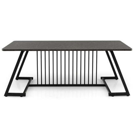 Stylish Modern Coffee Table with Spacious Tabletop for Living Room/Office/Reception Room