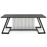 Stylish Modern Coffee Table with Spacious Tabletop for Living Room/Office/Reception Room