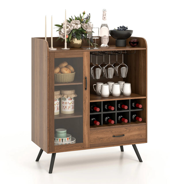 Buffet Sideboard with Removable Wine Rack for Kitchen, Dining Room