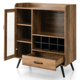 Buffet Sideboard with Removable Wine Rack for Kitchen, Dining Room