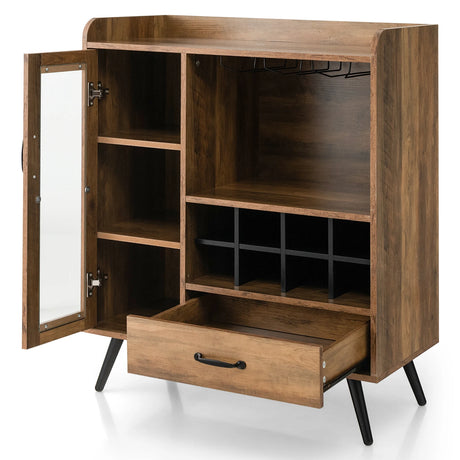 Buffet Sideboard with Removable Wine Rack for Kitchen, Dining Room