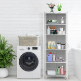 73.5 Inch Freestanding Double Door Tall Versatile Storage Organizer