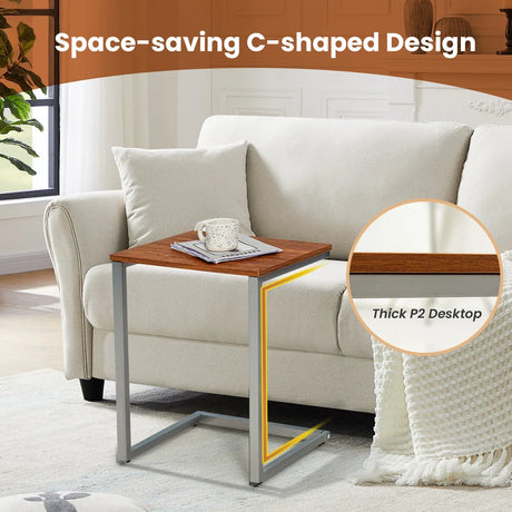 3 Set Nesting Coffee Table with Vintage Style for Living Room