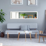 Full Length Mirror with Hanging Hooks for Bedroom White