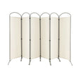 6 Feet 6-Panels Freestanding Folding Privacy Screen-White