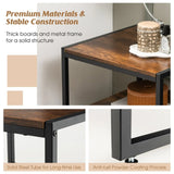 Set of 2 Industrial Coffee Tables for Living Room, Bedroom, Hallway