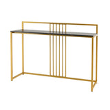 120cm Long Entryway Table with Baffle-Black