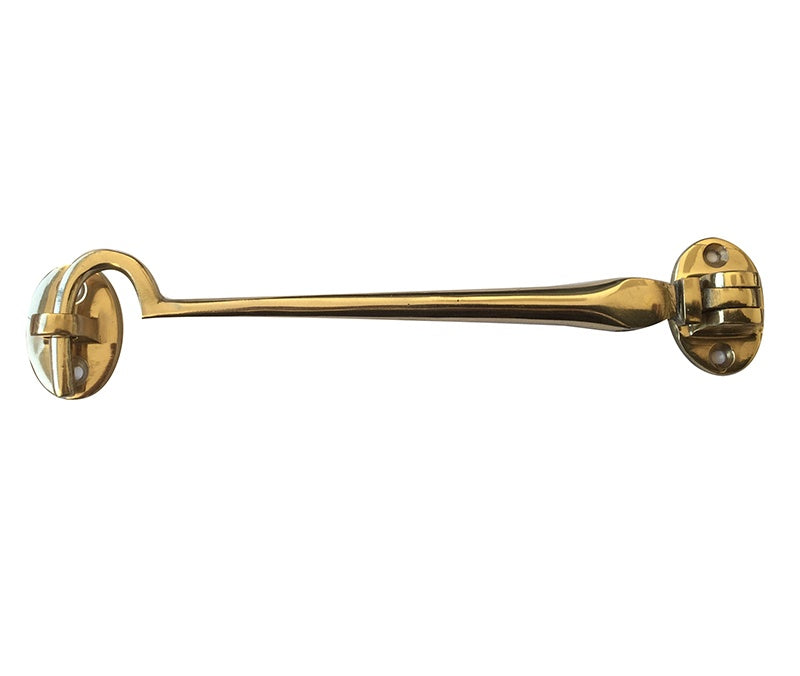 Jedo Brass Cabin Hooks 205mm Polished Brass