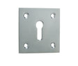 Jedo Square Open Escutcheon 50x50mm Polished Chrome