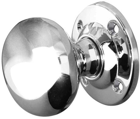 Jedo Mushroom Mortice Door Knobs 51mm Diameter 51mm Polished Chrome