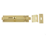 Jedo Architectural Slide Bolts 150x40mm Polished Brass