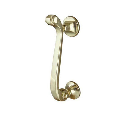 Jedo Scroll Door Knockers 135mm Polished Brass