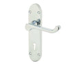 Epsom Suite Door Handle on Lockplate Polished Chrome