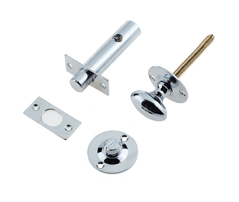 Jedo Bathroom Bolt C/W Mortice Bolt Polished Chrome