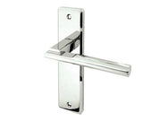 Delta Suite Door Handles on Latchplate Polished Chrome