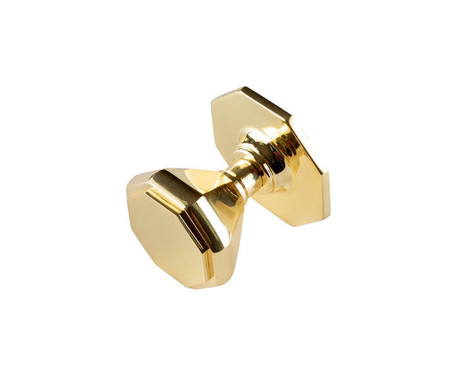 Jedo Forma Centre Door Knobs 70mm Polished Brass