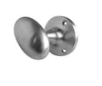 Jedo Kontrax Oval Mortice Door Knobs Satin Chrome