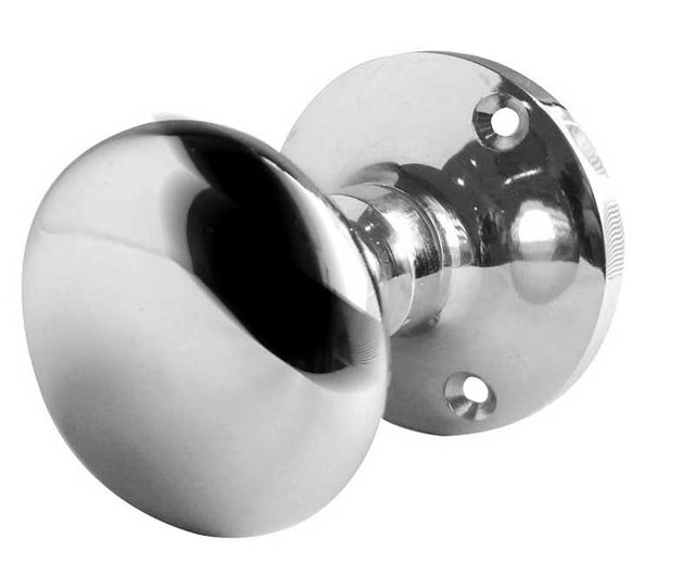 Jedo Kontrax Mushroom Mortice Door Knobs Polished Chrome