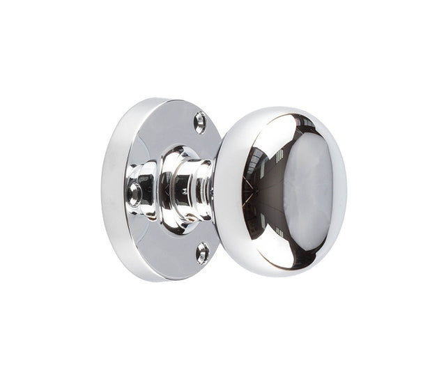 Jedo Mushroom Mortice Door Knobs 60mm Diameter Polished Chrome