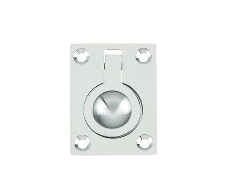 Jedo 38x50mm Flush Rings 38x50mm Polished Chrome