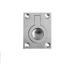 Jedo 38x50mm Flush Rings 38x50mm Satin Chrome