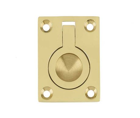 Jedo 50x63mm Flush Rings 50x63mm Polished Brass
