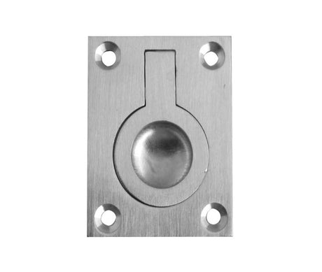 Jedo 50x63mm Flush Rings 50x63mm Satin Chrome