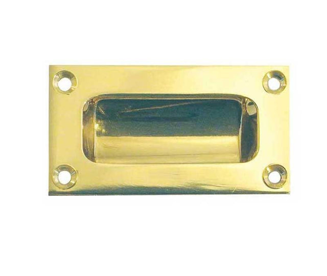 Jedo 102mm Flush Pulls 102mm Polished Brass