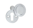 Jedo Round Covered Escutcheon 32mm Satin Chrome