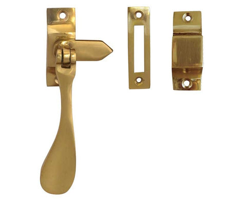 Jedo Victorian Casement Fasteners 105mm Polished Brass