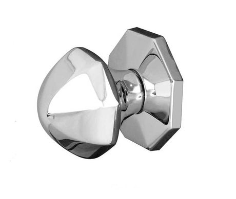 Jedo Bayswater Centre Door Knobs 65mm Polished Chrome