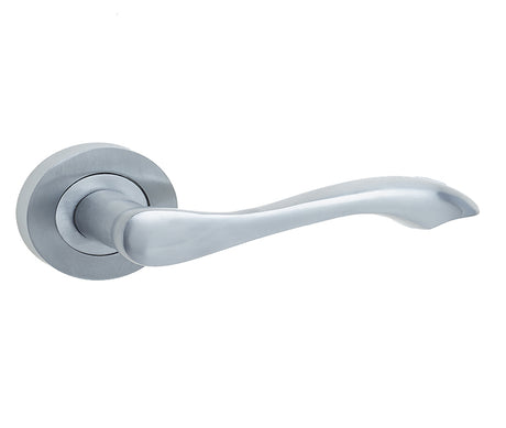 Gamma Door Handles Satin Chrome
