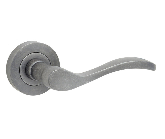Turin Door Handle on Rose Rustic